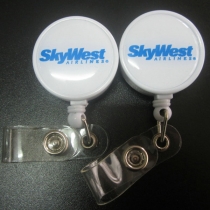 retractable name badge reel